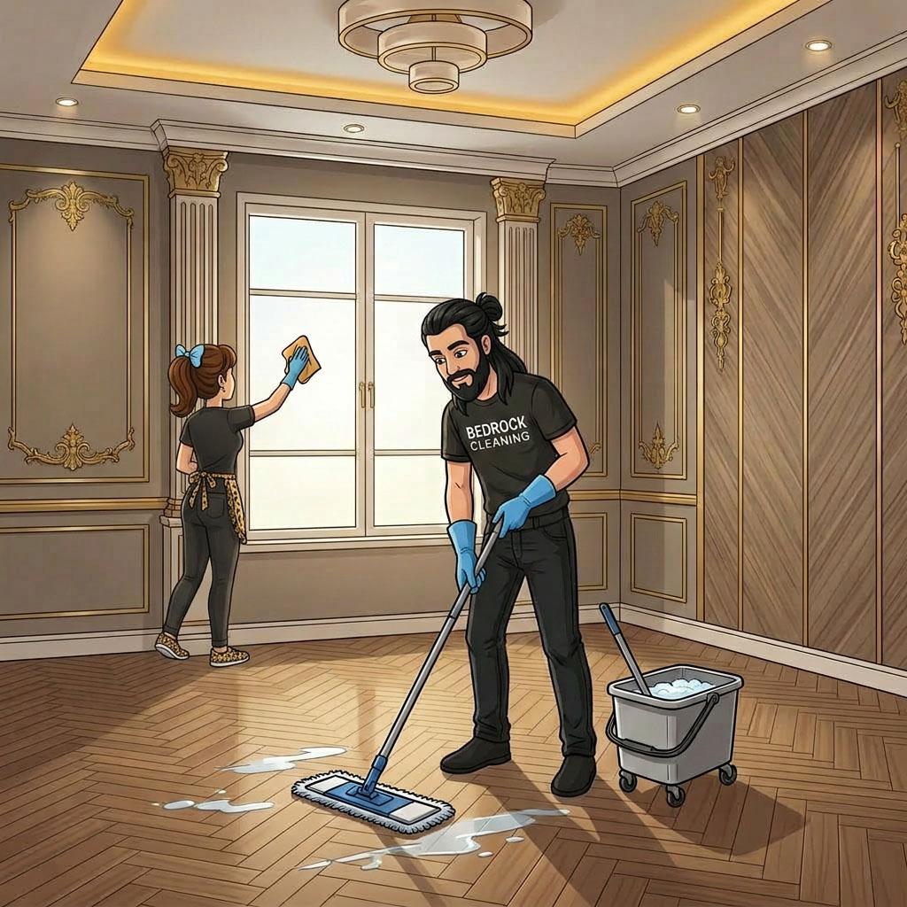 Bedrock cleaning: Tunit turnover section illustration image